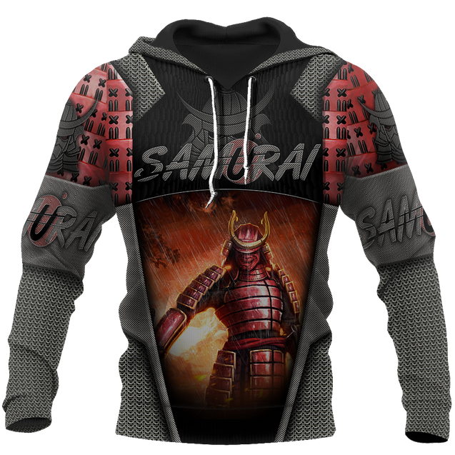 Samurai 3D All Over Printed Shirts JJ301201-Apparel-MP-Hoodie-S-Vibe Cosy™