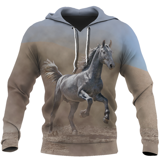 Beautiful White Horse Shirt - Winter Set for Men and Women JJ051211-Apparel-NNK-Hoodie-S-Vibe Cosy™