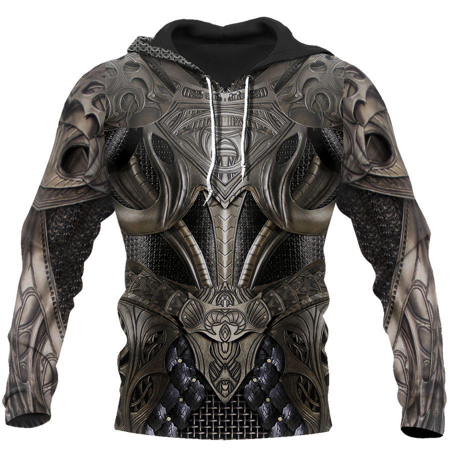 3D Printed Hoodie Chainmail Knight Armor Clothes JJ060304-Apparel-MP-Hoodie-S-Vibe Cosy™