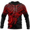 American Samoa Polynesian Hoodie Red Turtle JJ300102 PL-Apparel-PL8386-Hoodie-S-Vibe Cosy™