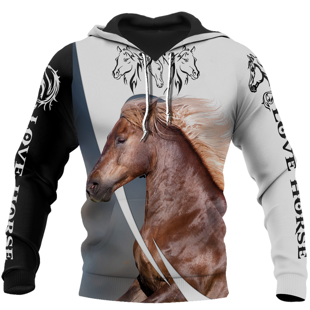 Love Horse Shirt - Winter Set for Men and Women JJ281202-Apparel-NNK-Hoodie-S-Vibe Cosy™