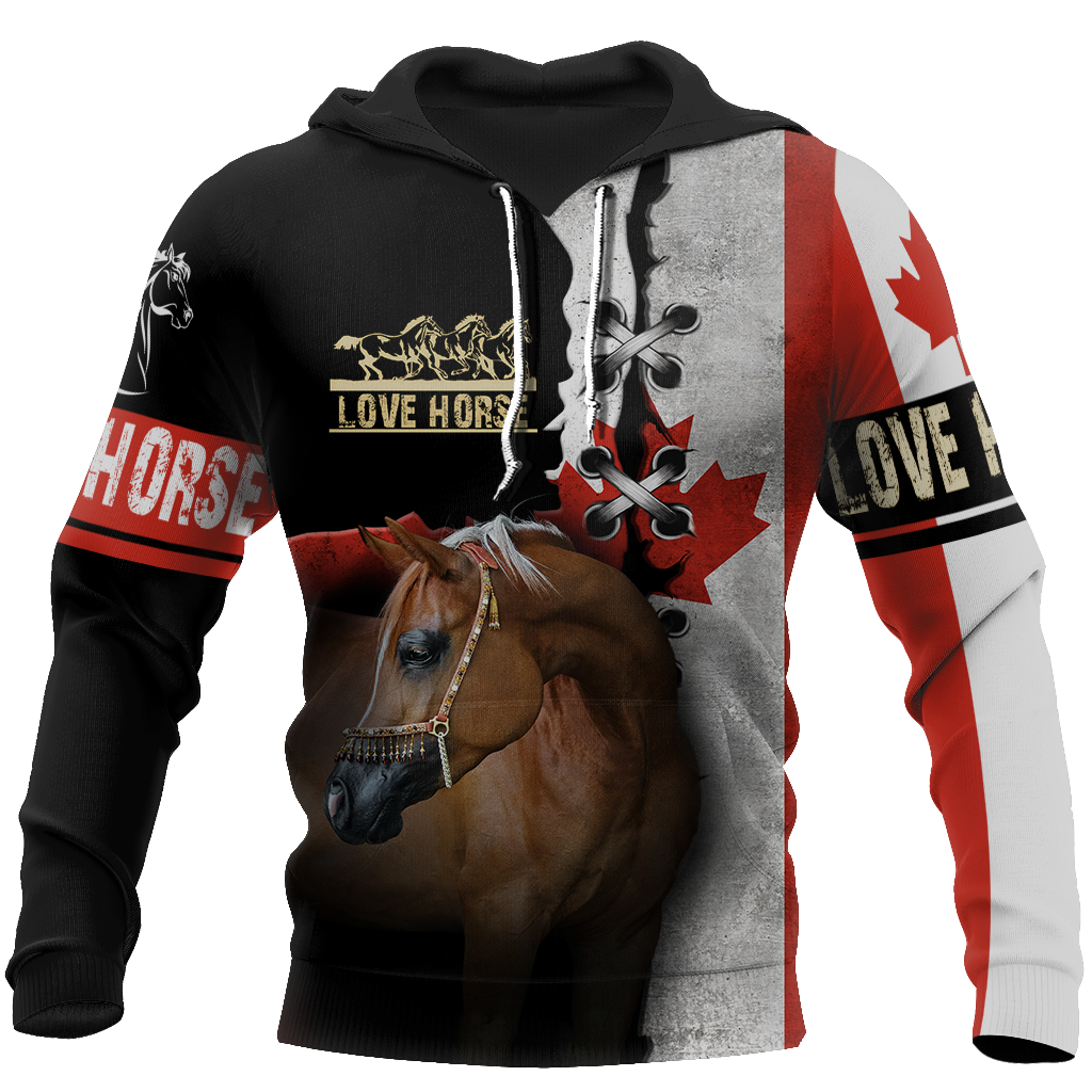 Love Horse 3D All over print for Men and Women shirt JJ040202-Apparel-NNK-Hoodie-S-Vibe Cosy™