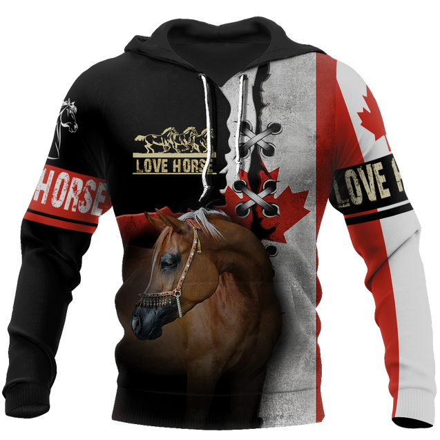 Love Horse 3D All over print for Men and Women shirt JJ040202-Apparel-NNK-Hoodie-S-Vibe Cosy™