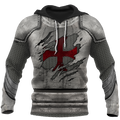 Knight Templar 3D All Over Printed Hoodie Chainmail JJ260201-Apparel-MP-Hoodie-S-Vibe Cosy™