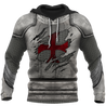 Knight Templar 3D All Over Printed Hoodie Chainmail JJ260201-Apparel-MP-Hoodie-S-Vibe Cosy™