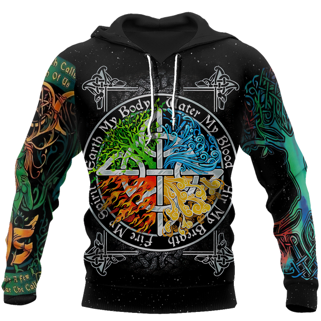 Alchemy Four Elements 3D All Over Printed Shirts Hoodie JJ130103-Apparel-MP-Hoodie-S-Vibe Cosy™