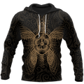 New Zealand Maori Hoodie, Wairua Tattoo Turtle Pullover Hoodie - Gold JJ150102 PL-Apparel-PL8386-Hoodie-S-Vibe Cosy™