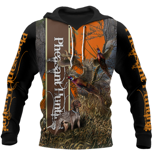 Pheasant Hunting 3D All Over Printed Shirts For Men And Women JJ100103-Apparel-MP-Hoodie-S-Vibe Cosy™