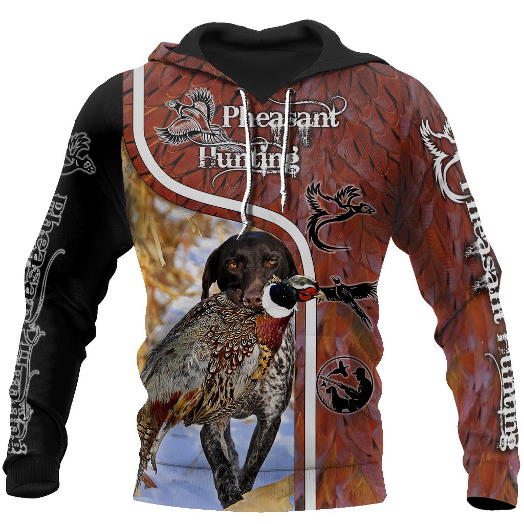 Pheasant Hunting 3D All Over Printed Shirts For Men And Women JJ100102-Apparel-MP-Hoodie-S-Vibe Cosy™