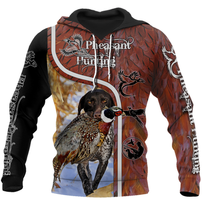 Pheasant Hunting 3D All Over Printed Shirts For Men And Women JJ100102-Apparel-MP-Hoodie-S-Vibe Cosy™