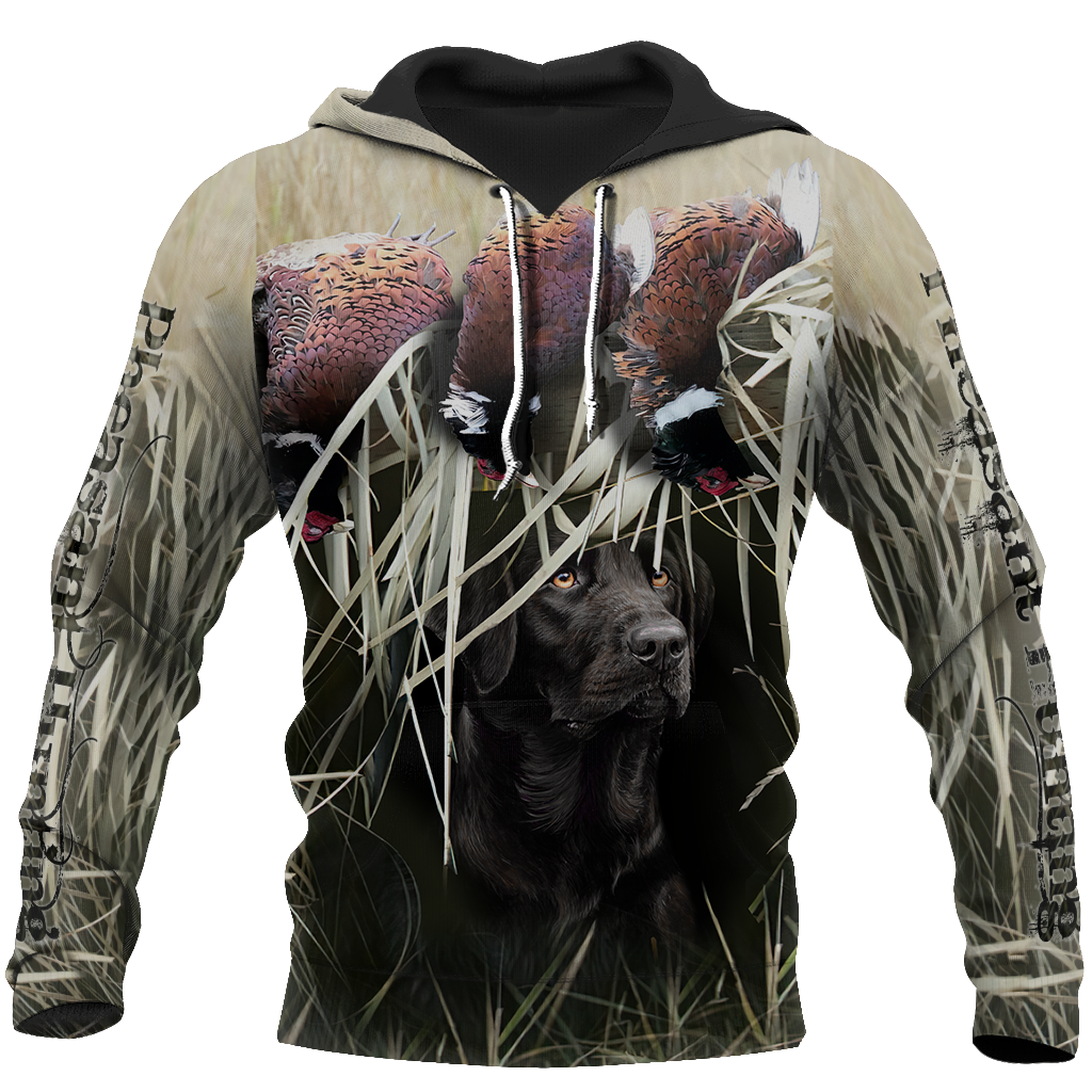 Pheasant Hunting Black Labrador 3D All Over Printed Shirts For Men And Women JJ180202-Apparel-MP-Hoodie-S-Vibe Cosy™