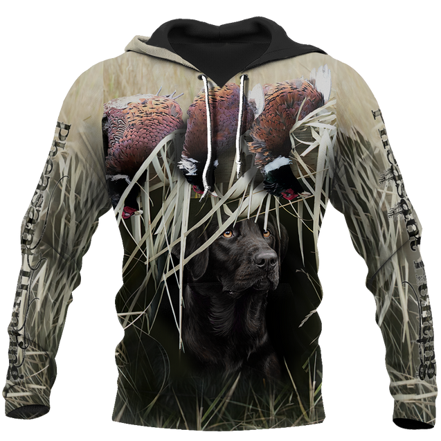 Pheasant Hunting Black Labrador 3D All Over Printed Shirts For Men And Women JJ180202-Apparel-MP-Hoodie-S-Vibe Cosy™