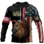Love Horse shirt flag design Daily Fashion - Winter Set for Men and Women JJ271203-Apparel-TA-Hoodie-S-Vibe Cosy™
