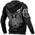 3D All Over Printed Raven And Odin version 1.0-Apparel-HP Arts-Hoodie-S-Vibe Cosy™
