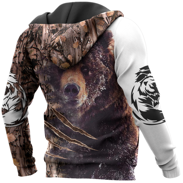 BEAR HUNTING CAMO 3D ALL OVER PRINTED SHIRTS FOR MEN AND WOMEN Pi071202 PL-Apparel-PL8386-Hoodie-S-Vibe Cosy™