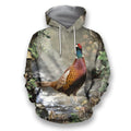 All Over Printed Pheasant Hunting Camo Shirts-Apparel-HbArts-Hoodies-S-Vibe Cosy™