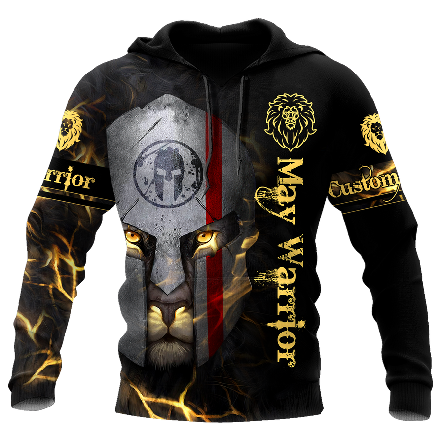 May Spartan Lion Warrior 3D All Over Printed Unisex Shirts