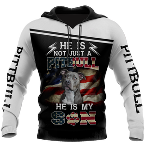 Premium Pit Bull Terrier He is My Son Unisex Shirts