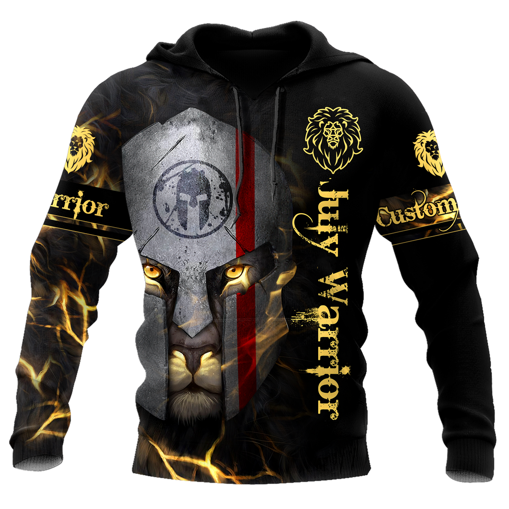 July Spartan Lion Warrior 3D All Over Printed Unisex Shirts