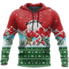 HC Christmas Santa Fishing YOLO - Greenred TR131103 - Amaze Style™-Apparel