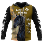 Love Horse 3D All Over Printed Shirts For Men and Women Pi112050