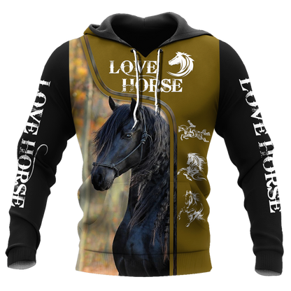 Love Horse 3D All Over Printed Shirts For Men and Women Pi112050