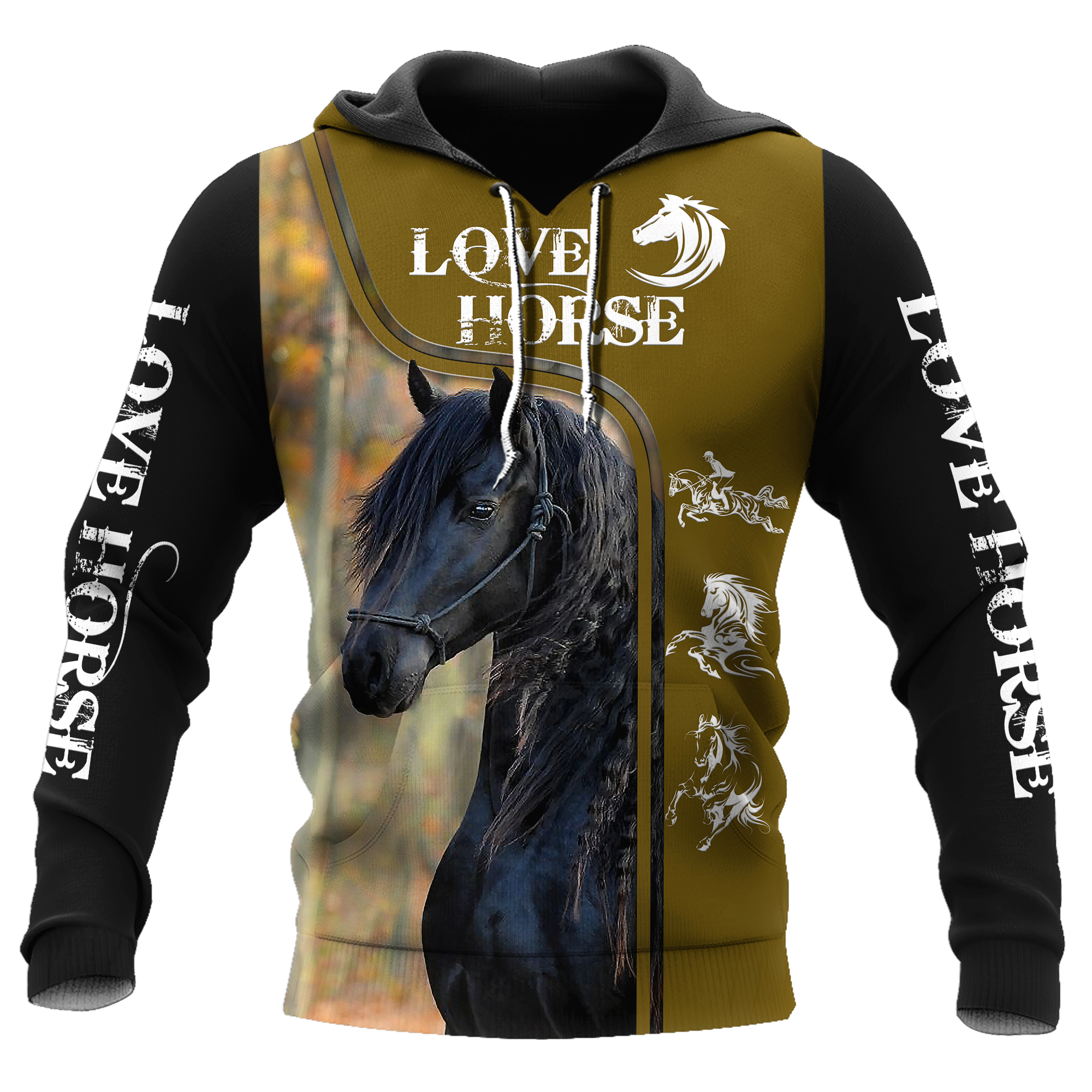 Love Horse 3D All Over Printed Shirts For Men and Women Pi112050