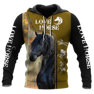 Love Horse 3D All Over Printed Shirts For Men and Women Pi112050