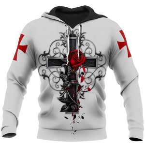 Knight God Jesus 3D All Over Printed Shirt Hoodie For Men And Women JJ250301-Apparel-MP-Hoodie-S-Vibe Cosy™