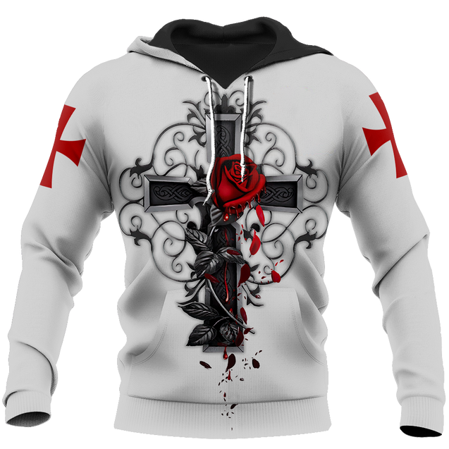 Knight God Jesus 3D All Over Printed Shirt Hoodie For Men And Women JJ250301-Apparel-MP-Hoodie-S-Vibe Cosy™