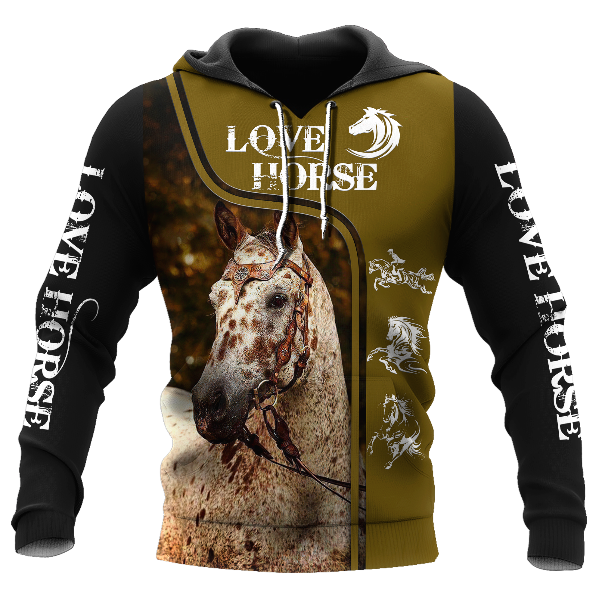 Love Horse 3D All Over Printed Shirts For Men and Women Pi112051