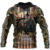 United States Moose Hunting Legend 3D All Over Print Hoodie TR1209201