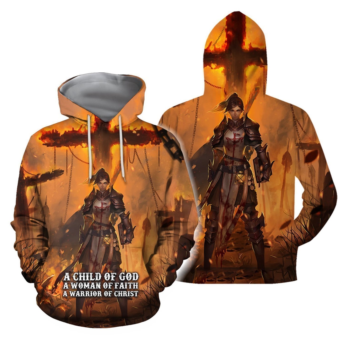 3D All Over Printed A Child of God-Apparel-HP Arts-Hoodie-S-Vibe Cosy™