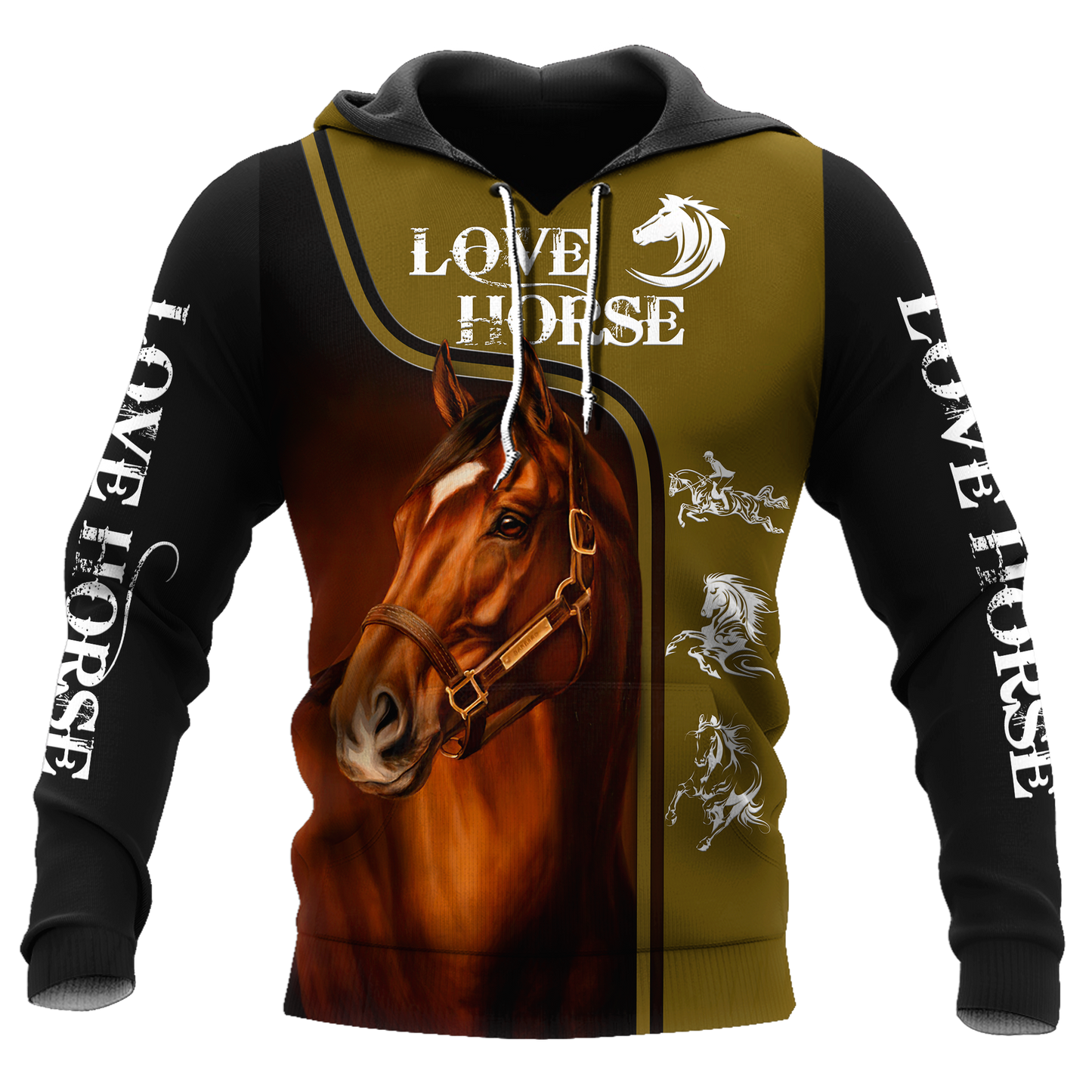 Love Horse 3D All Over Printed Shirts For Men and Women Pi112052