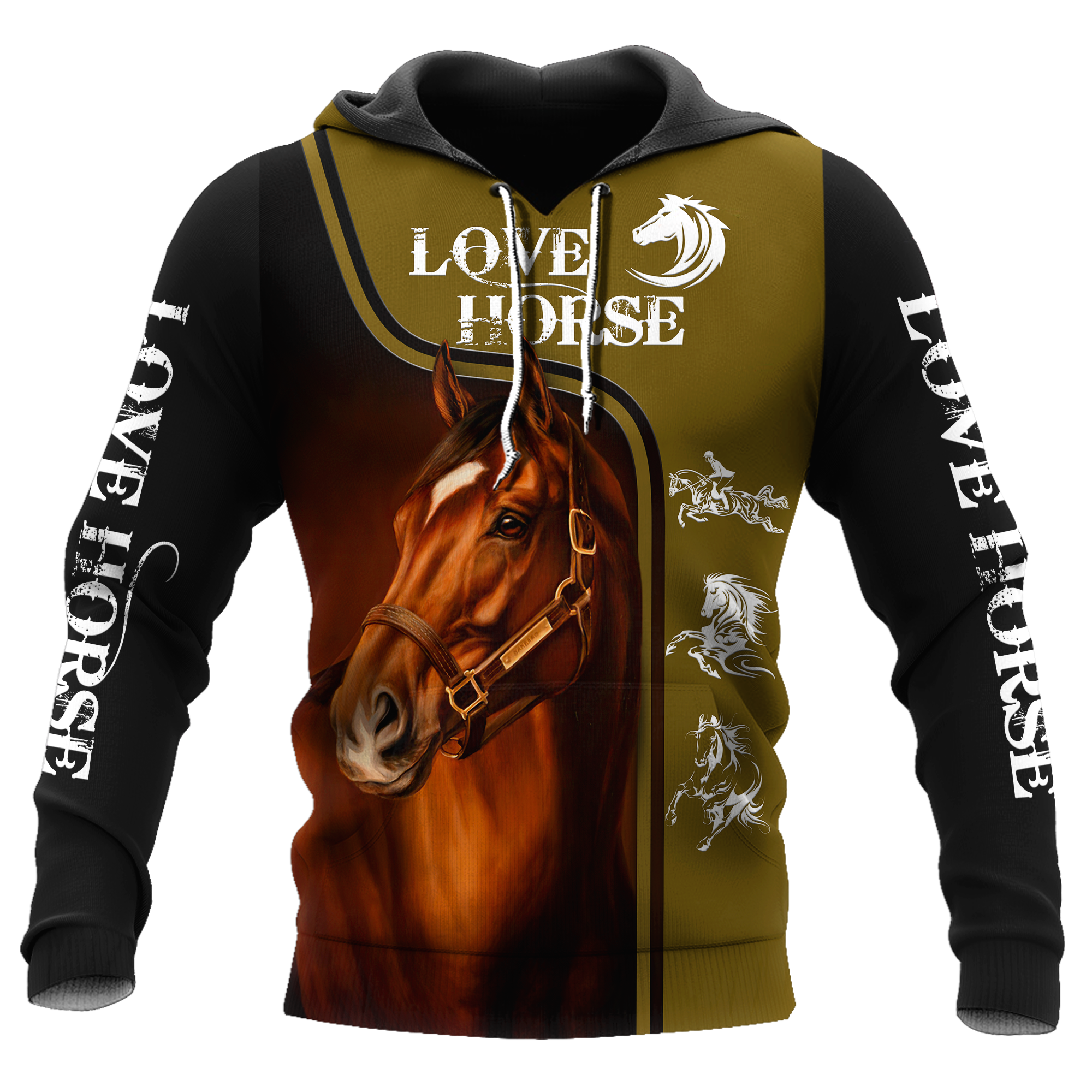 Love Horse 3D All Over Printed Shirts For Men and Women Pi112052