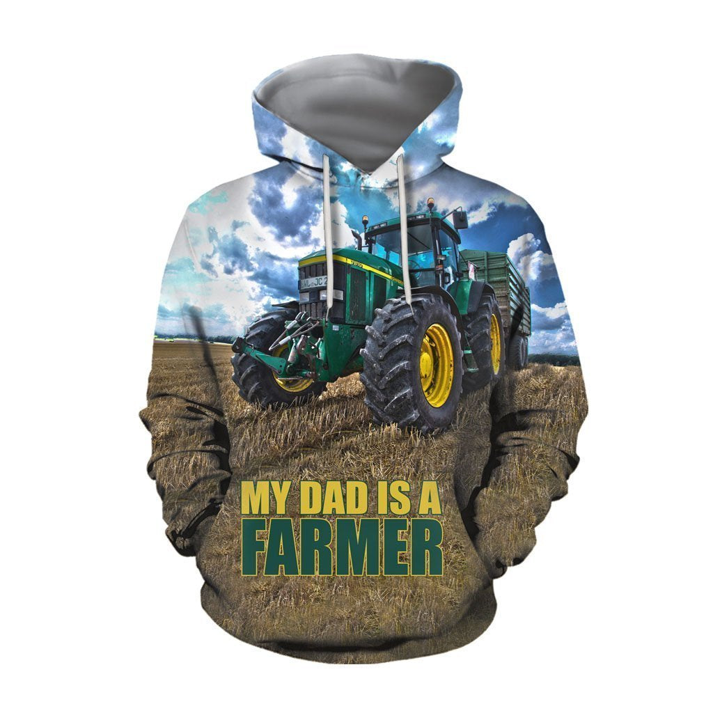 My Dad Is a Farm Hoodie-Apparel-HD09-Hoodie-S-Vibe Cosy™