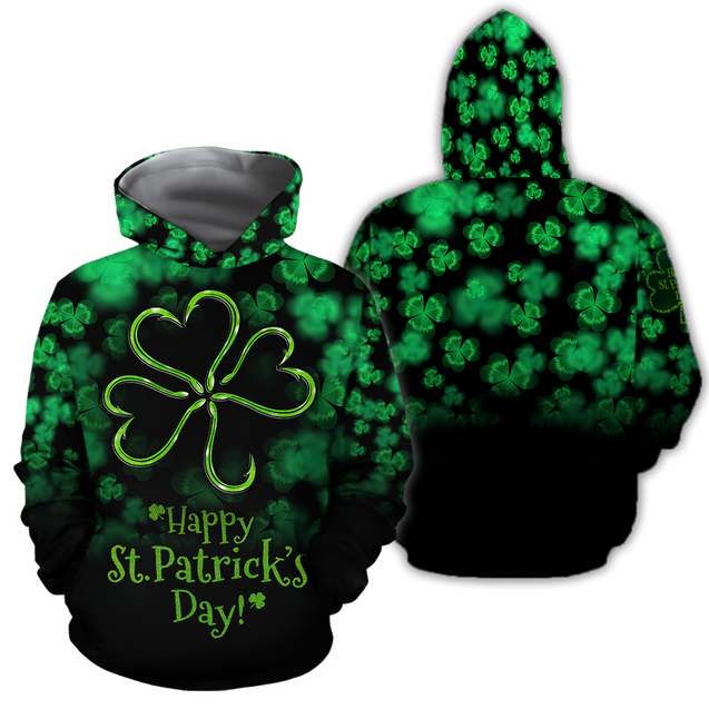 Happy St Patrick's Day Irish Hoodie T-Shirt Sweatshirt for Men and Women Pi170204-Apparel-NM-Hoodie-S-Vibe Cosy™