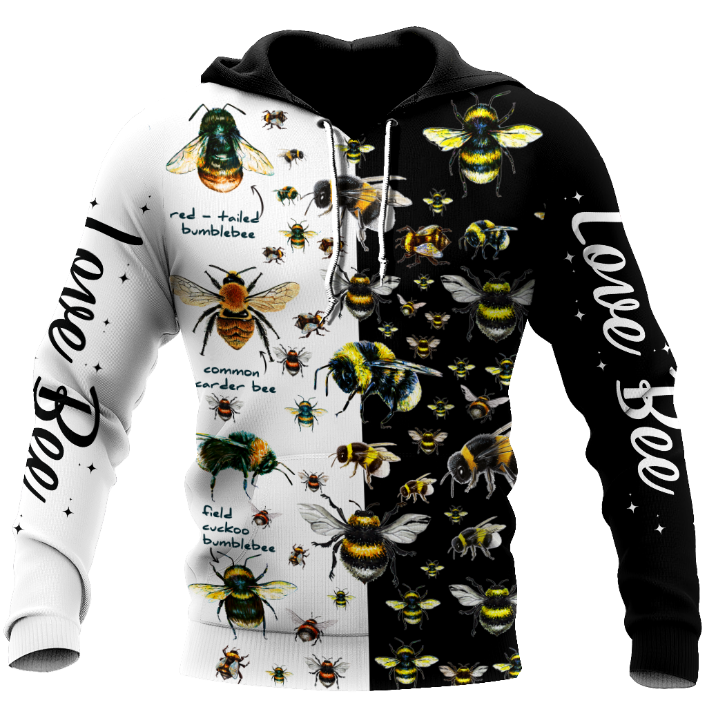 Beautiful Love Bee Hoodie For Men And Women