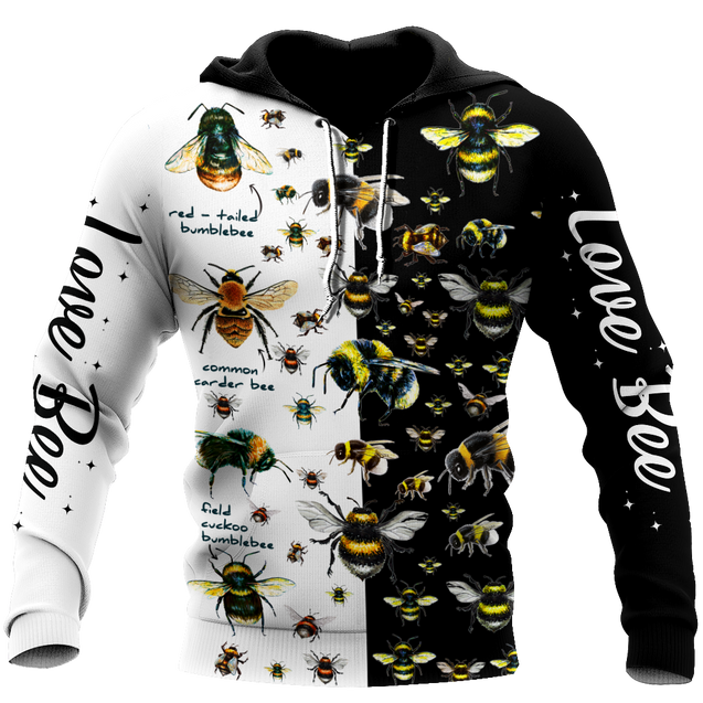 Beautiful Love Bee Hoodie For Men And Women