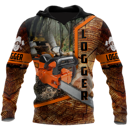 Logger Chainsaw 3D Unisex Hoodie TR1111204XT