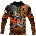 Logger Chainsaw 3D Unisex Hoodie TR1111204XT