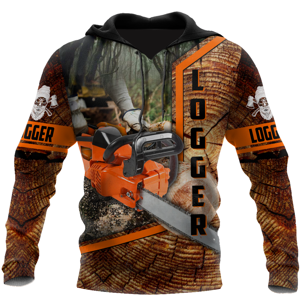 Logger Chainsaw 3D Unisex Hoodie TR1111204XT