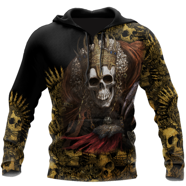 Unique King Skull Hoodie For Men And Women MEI