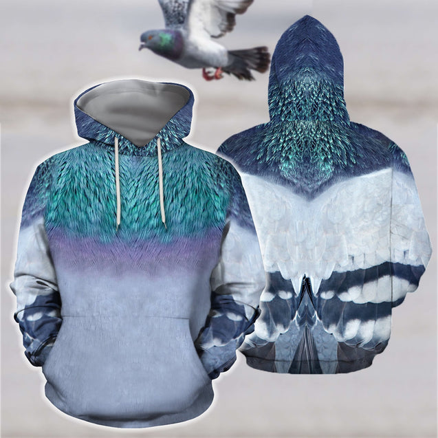 3D All Over Printed Pigeon Shirts HP471-Apparel-HP Arts-Hoodie-S-Vibe Cosy™