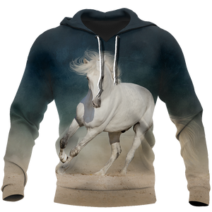 3D Beautiful White Horse Shirt - Winter Set for Men and Women JJ051206-Apparel-NNK-Hoodie-S-Vibe Cosy™