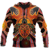 Aboriginal Turtle Touch the Sun Bedding Set, Australia Indigenous Painting Art shirts for men and women-Apparel-Huyencass-Hoodie-S-Vibe Cosy™