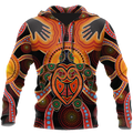 Aboriginal Turtle Touch the Sun Bedding Set, Australia Indigenous Painting Art shirts for men and women-Apparel-Huyencass-Hoodie-S-Vibe Cosy™