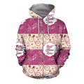 3D All Over Best Mother Ever Shirt and short for man and women-Apparel-PL8386-Zipped Hoodie-S-Vibe Cosy™