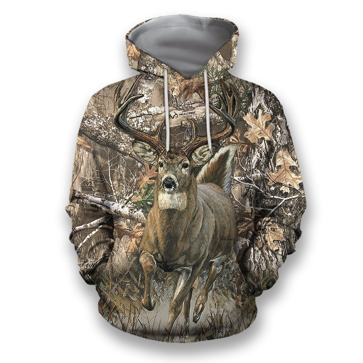 All Over Printed Whitetail Deer Camo Shirts-Apparel-HbArts-Hoodies-S-Vibe Cosy™