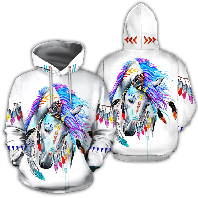 Beautiful Horse 3D All Over Printed shirt for Men and Women Pi060105-Apparel-NNK-Hoodie-S-Vibe Cosy™